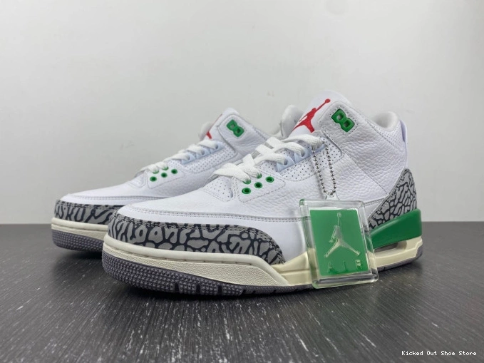 Kicked Out Shoe Store CK9246-136 Lucky Green Jordan Retro 3 (W) 0813